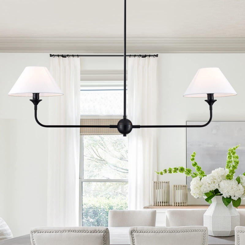Silva Lampadario Moderno a LED in Metallo Nero Soggiorno Camera da letto