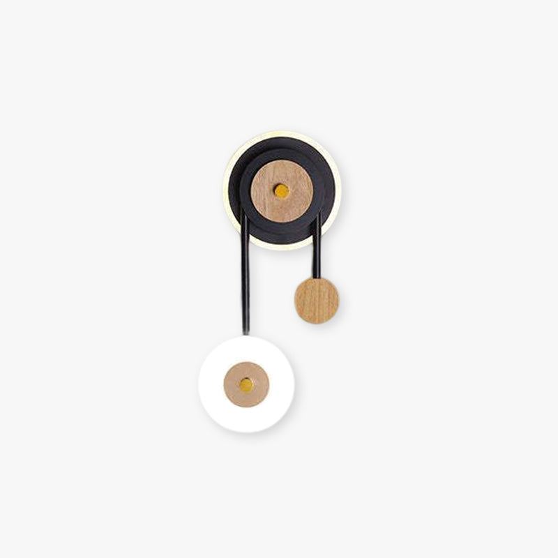 Arisha Moderno LED Girare Applique Decorativa Nero Legno Acrilico Comodino/Soggiorno/Camera da Letto