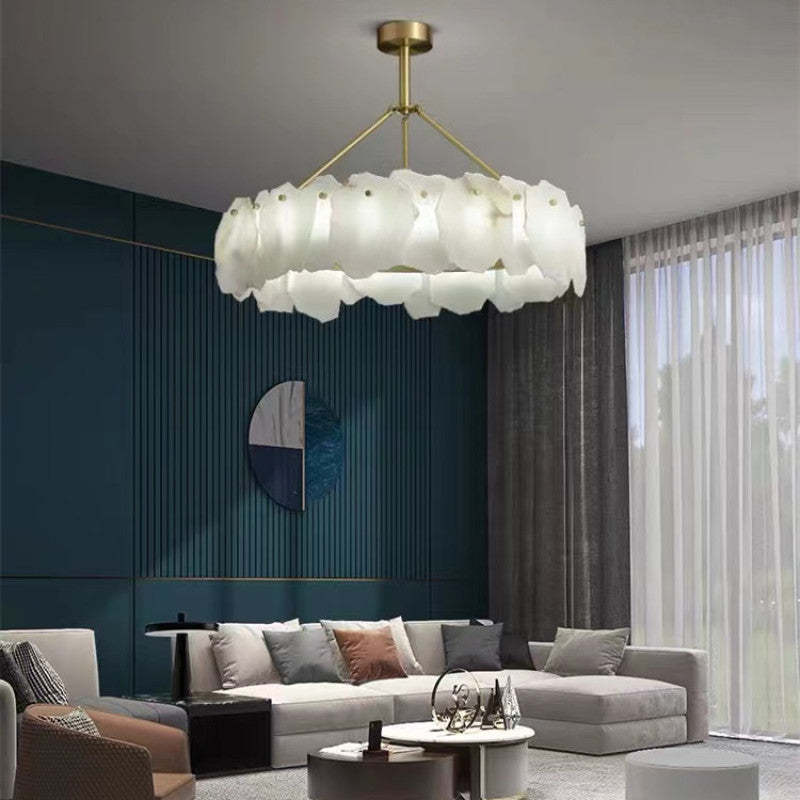Marilyn Moderna LED Lampada a Sospensione Metallo Marmo Oro Rotondo Soggiorno/Camera da Letto