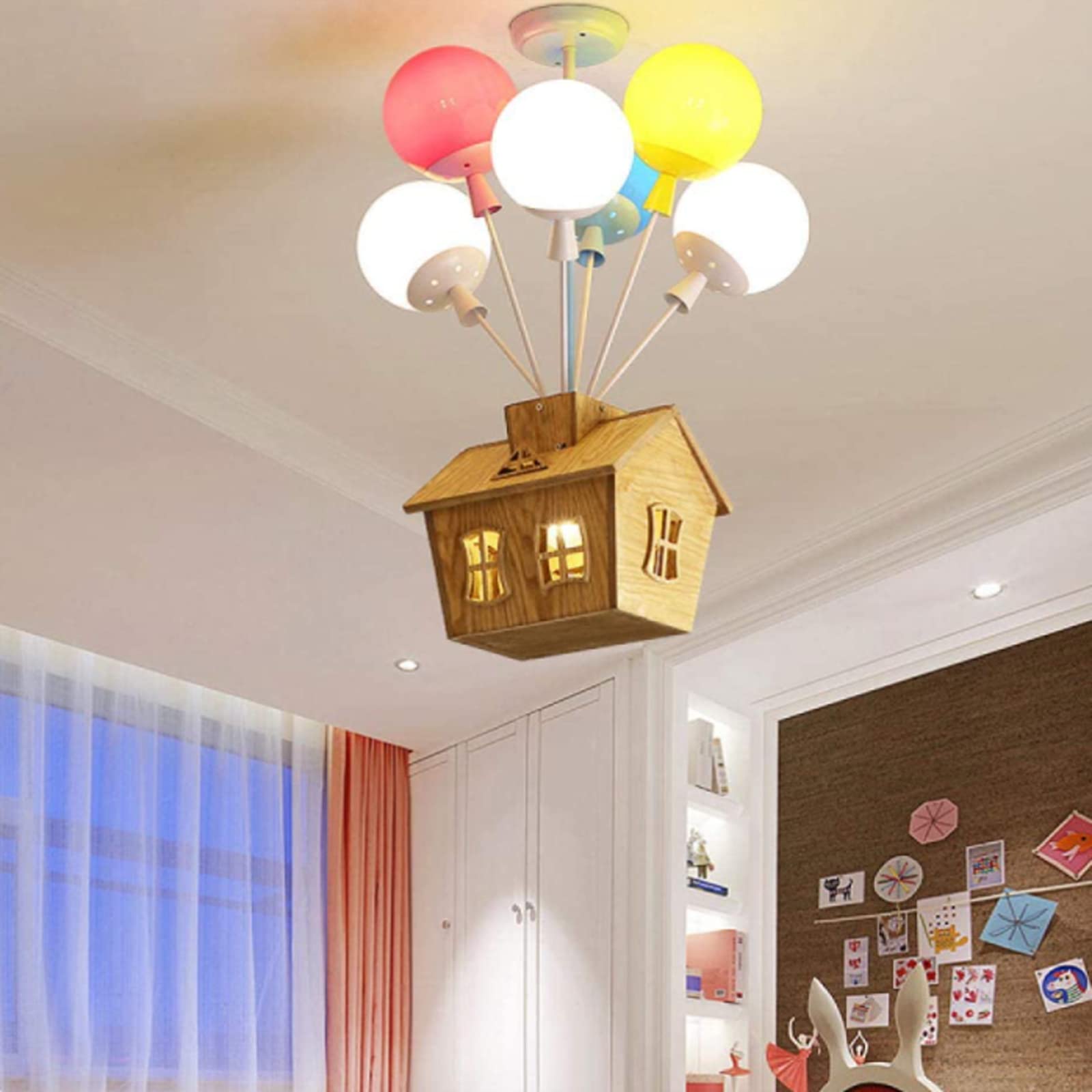 Aria Moderno Metallo/Acrilico/Legno Plafoniera Multicolore Camera da letto/Soggiorno