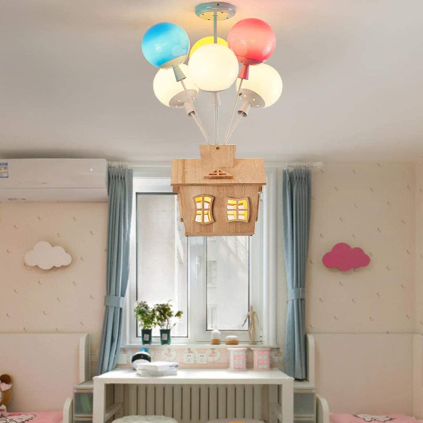 Aria Moderno Metallo/Acrilico/Legno Plafoniera Multicolore Camera da letto/Soggiorno