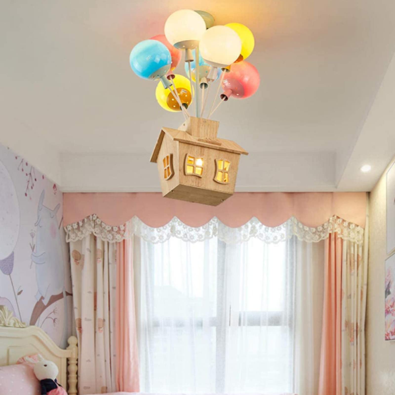 Aria Moderno Metallo/Acrilico/Legno Plafoniera Multicolore Camera da letto/Soggiorno