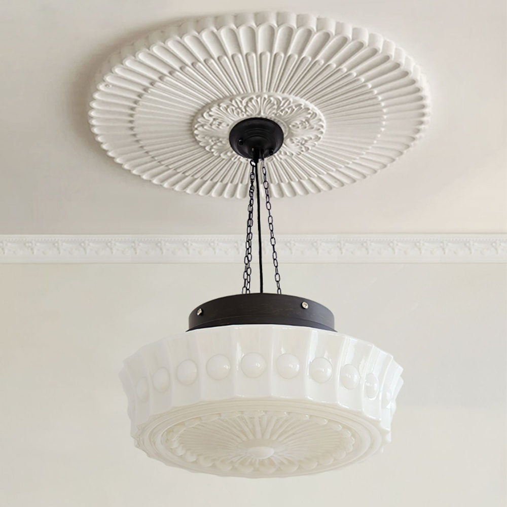 Valentina Annata Francese Cupola Lampade a Sospensione