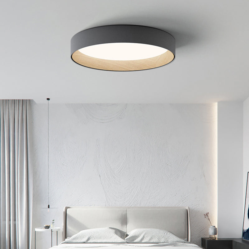 Arisha Moderne LED Plafoniere Metallo Bianca/Grigia/Nera Rotonda