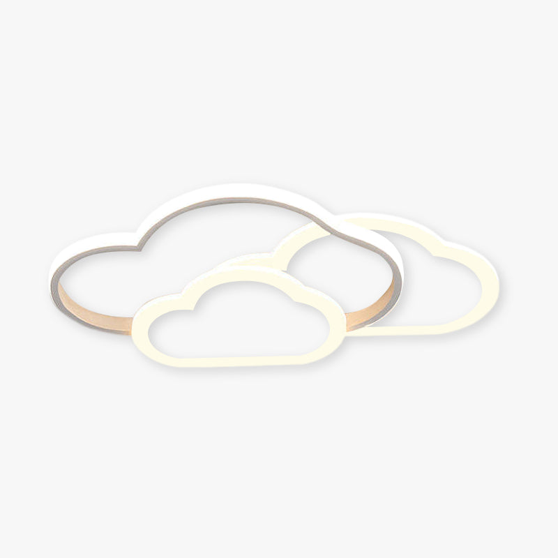 Arisha Moderne LED Plafoniere Cavo al Soffitto di Una Gru a Forma Nuvolosa Bianco/Rosa