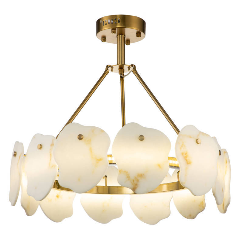 Marilyn Moderna LED Lampada a Sospensione Metallo Marmo Oro Rotondo Soggiorno/Camera da Letto