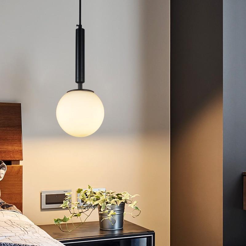 Valentina Moderno LED Vetro Palla Lampade a Sospensione Bianco/Chiaro