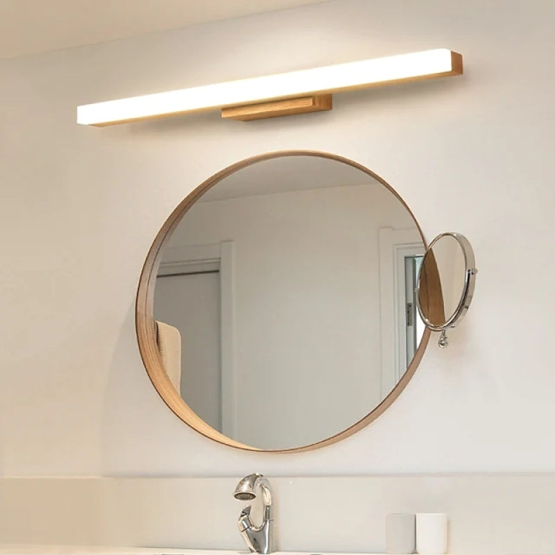 Arisha Moderno Minimalista LED Applique Legno Lineare Bagno/Soggiorno/Camera da Letto