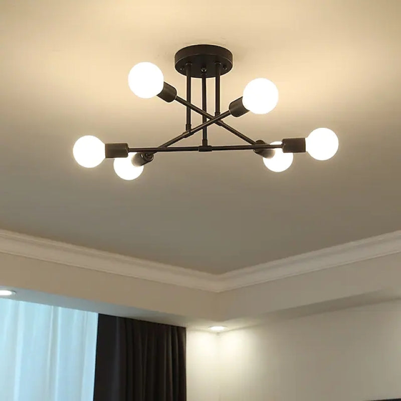 Valentina Moderno Minimalismo LED Lampade a Sospensione Metallo Oro Nero Soggiorno/Camera da Letto