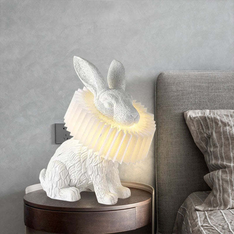 Alice Bellissimo LED Coniglio Lampada da Tavolo Vetro Trasparente Soggiorno/Camera da Letto