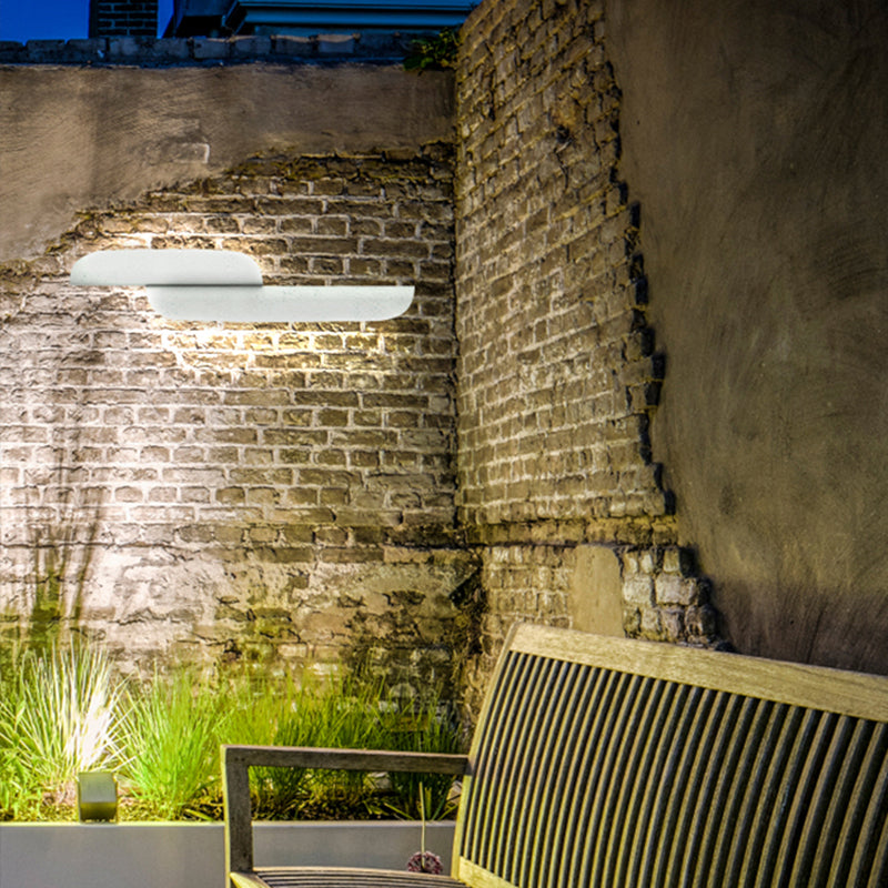 Ray Moderne LED Lampade da Esterno Nera/Bianca Curvo Impermeabile