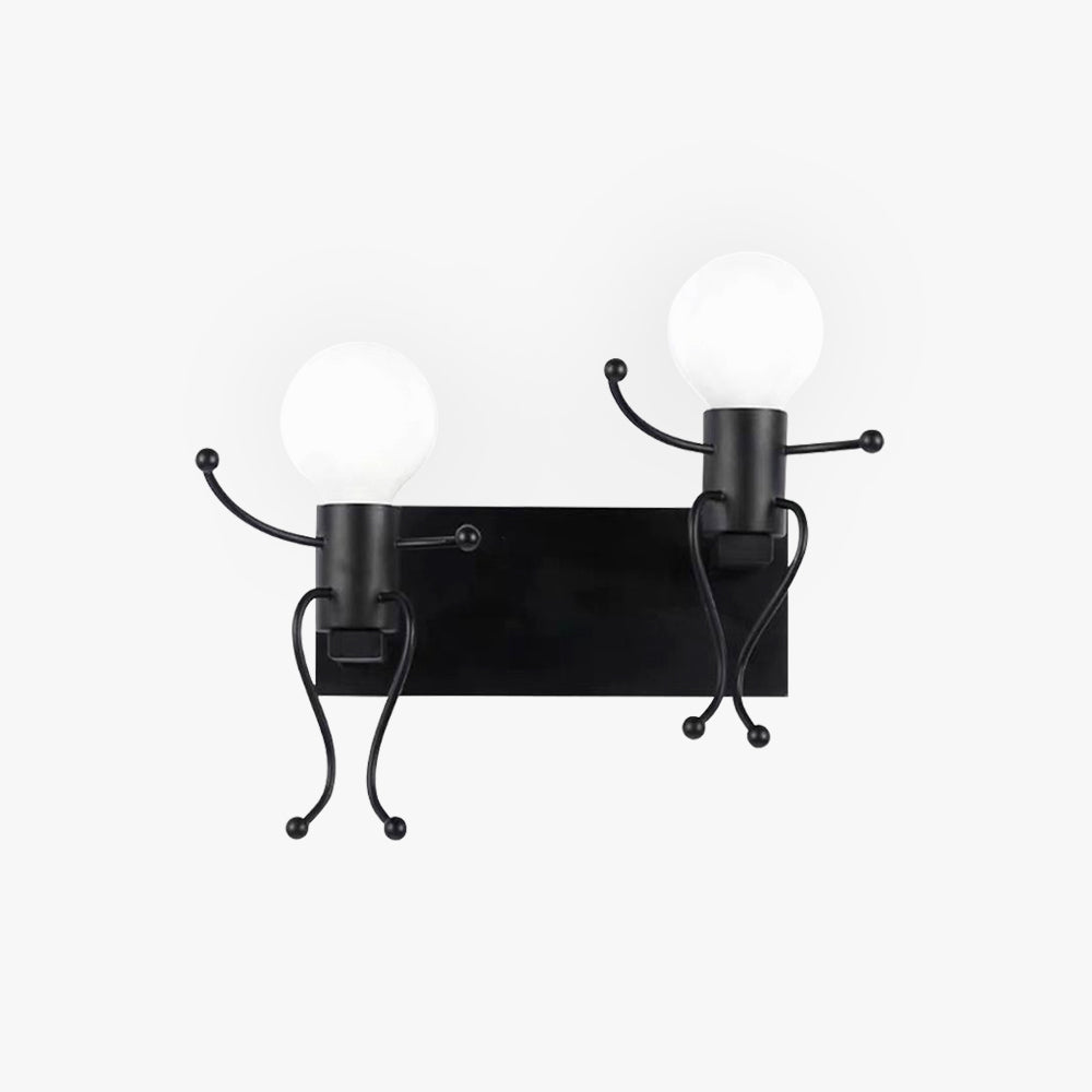 Luxo Moderno Decorativo LED Uomo Applique Metallo Bianco/Nero Camera da letto/Soggiorno/Bagno
