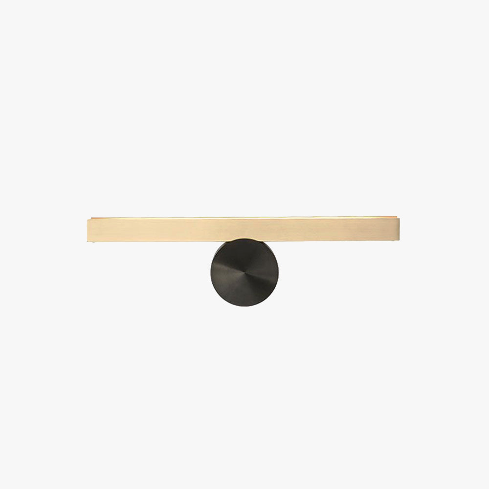 Arisha Moderno LED Applique Geometrica Piccolo Metallo Nero/Oro Soggiorno/Camera da Letto