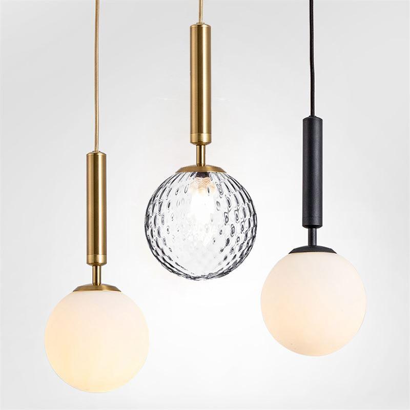 Valentina Moderno LED Vetro Palla Lampade a Sospensione Bianco/Chiaro