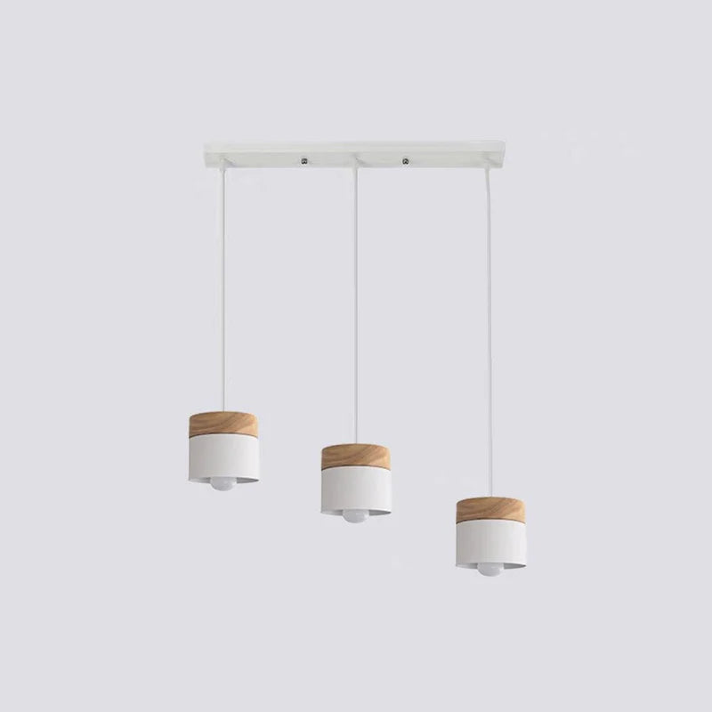 Valentina Nordiche Colorato LED Lampade a Sospensione Metallo/Legno Globo Soggiorno/Camera da Letto