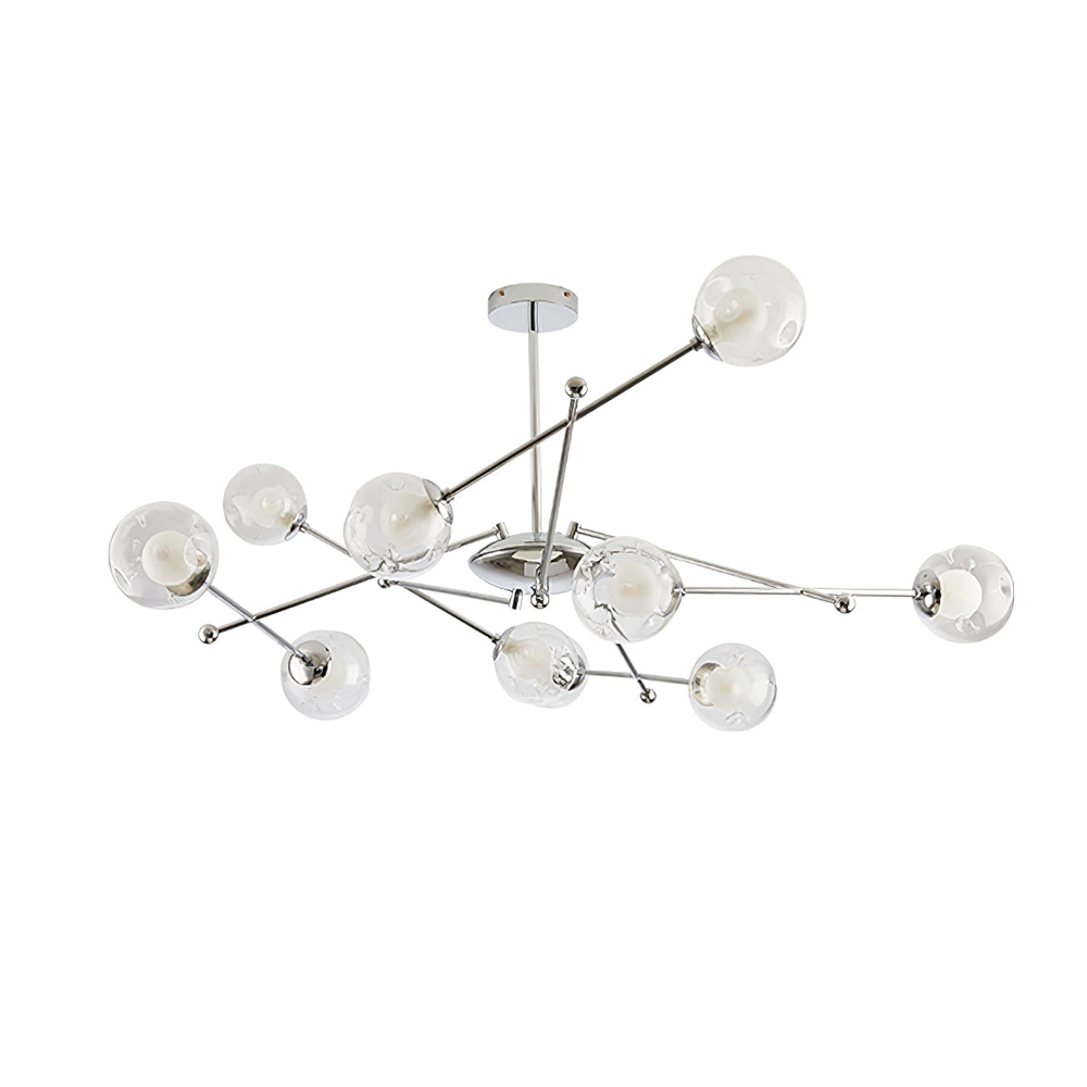 Valentina Nordico Bauhaus Lampadari Metallo Vetro Soggiorno