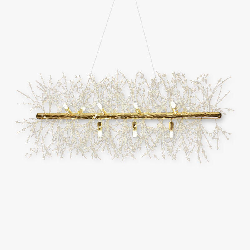 Lili Moderne Lampade a Sospensione Metallo/Vetro Nero/Oro Dandelion