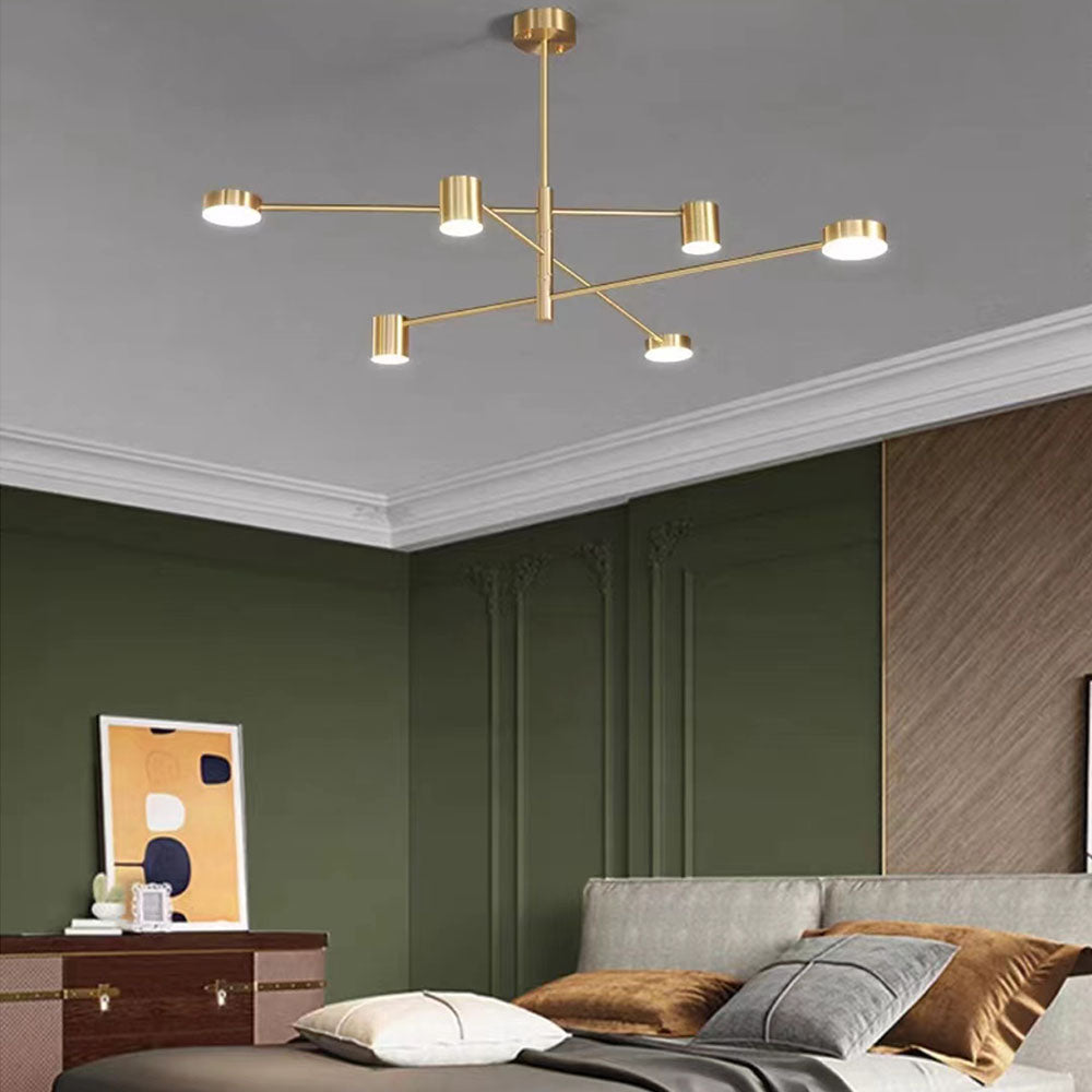 Weiss Industriale Moderni LED Lampade a Sospensione Filiale Metallo Nero/Oro Soggiorno/Camera da Letto