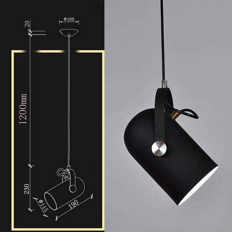 Morandi Moderno LED Metallo Lampade a Sospensione Angolo Regolabile Cucina Isola/Sala da Pranzo/Soggiorno