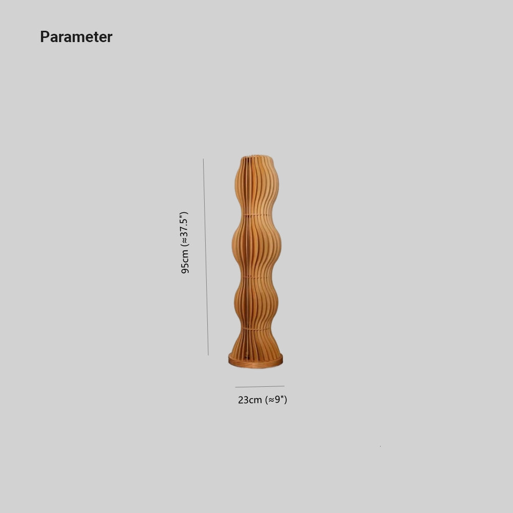 Muto Creative Uniche Moderno Legno Cachi Lampade da Terra