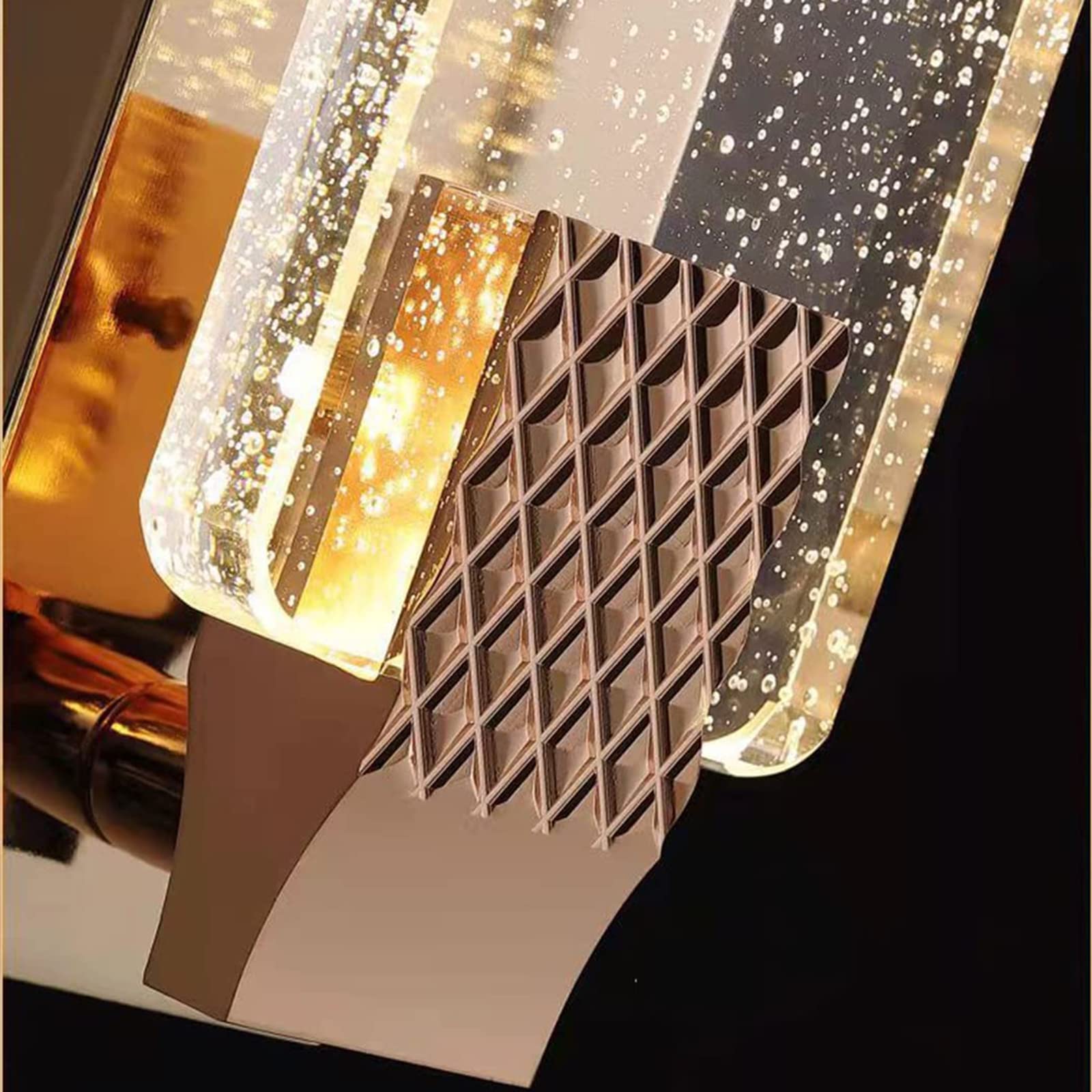 Arisha Moderno Metallo/Vetro Applique Oro Soggiorno/Camera da letto/Ristorante