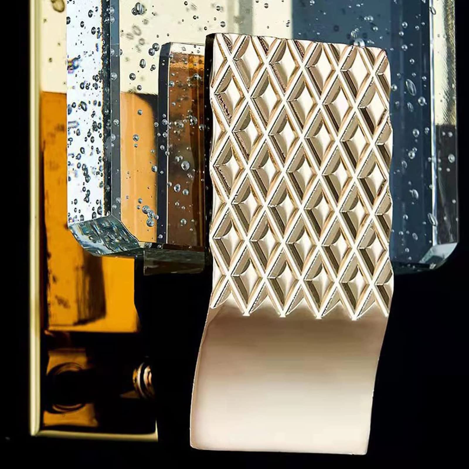 Arisha Moderno Metallo/Vetro Applique Oro Soggiorno/Camera da letto/Ristorante