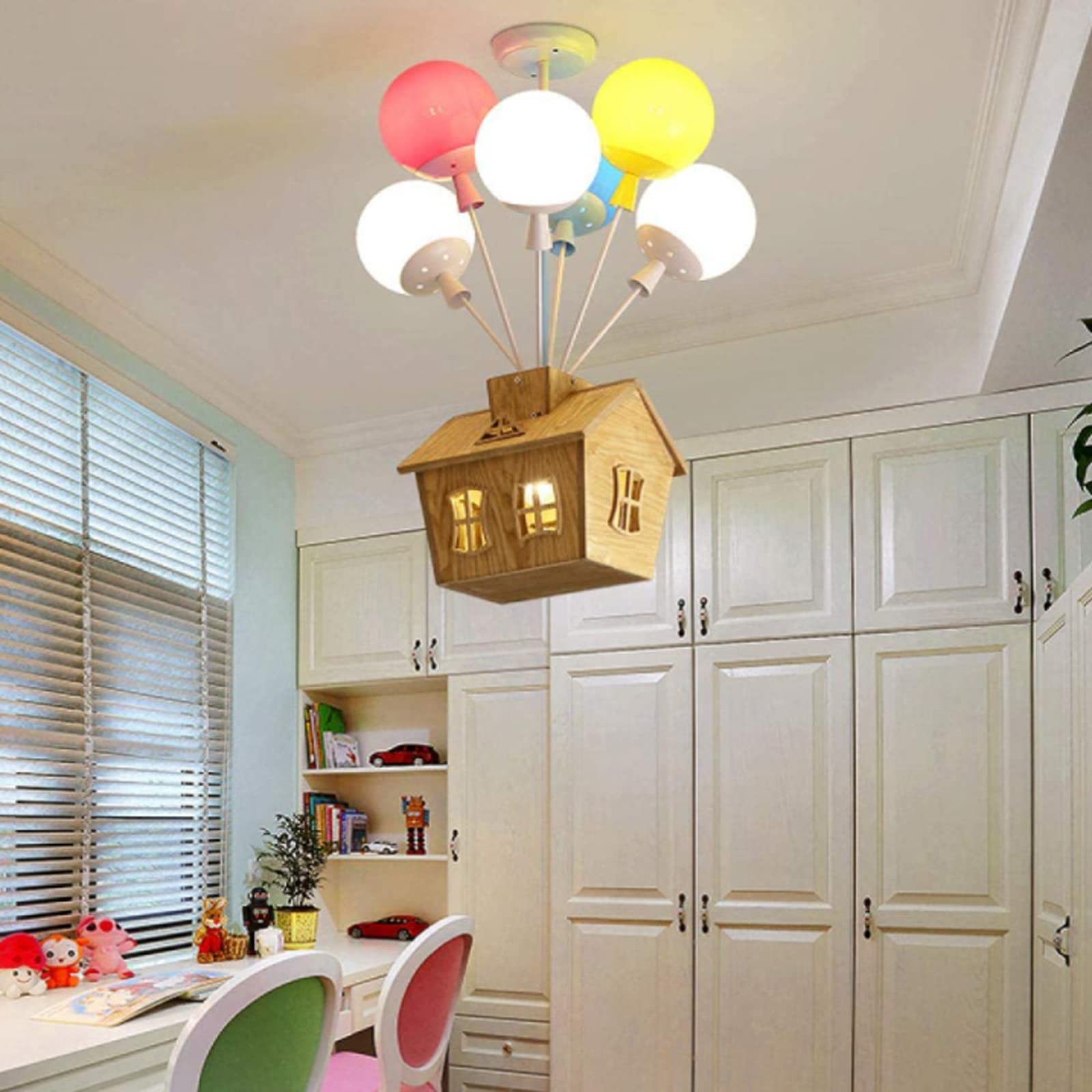 Aria Moderno Metallo/Acrilico/Legno Plafoniera Multicolore Camera da letto/Soggiorno