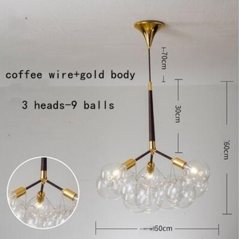 Valentina Decorativo LED Lampade a Sospensione Bianche/Nere/Caffè Bolle Soggiorno/Camera da Letto