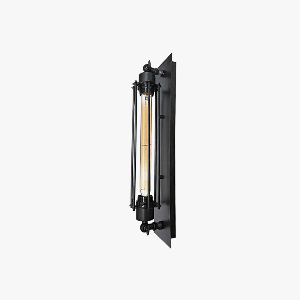 Silva Vintage LED Cilindro Metallo Applique Nero/Rosso/Argento/Oro Bagno/Camera da Letto/Soggiorno