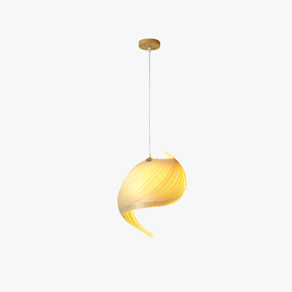 Ritta Moderno LED Conchiglia Decorativo Lampade a Sospensione Metallo Legno Soggiorno/Camera da Letto