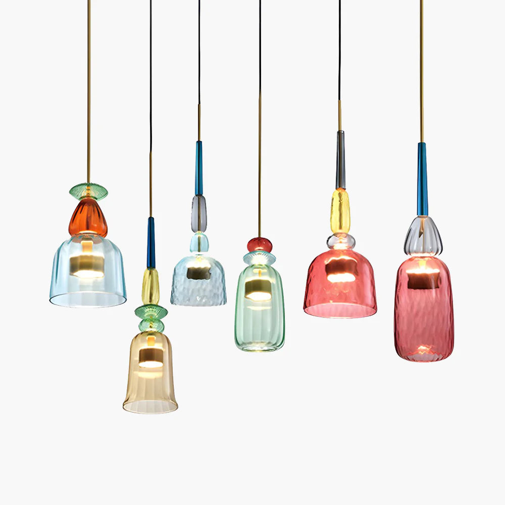 Valentina Moderno Bicchiere Lampade a Sospensione Colorato