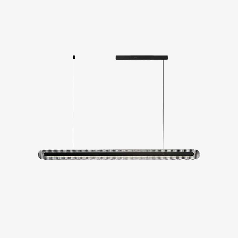 Arisha Minimalismo LED Lampade a Sospensione Nero Metallo Acrilico Linea Camera da Letto