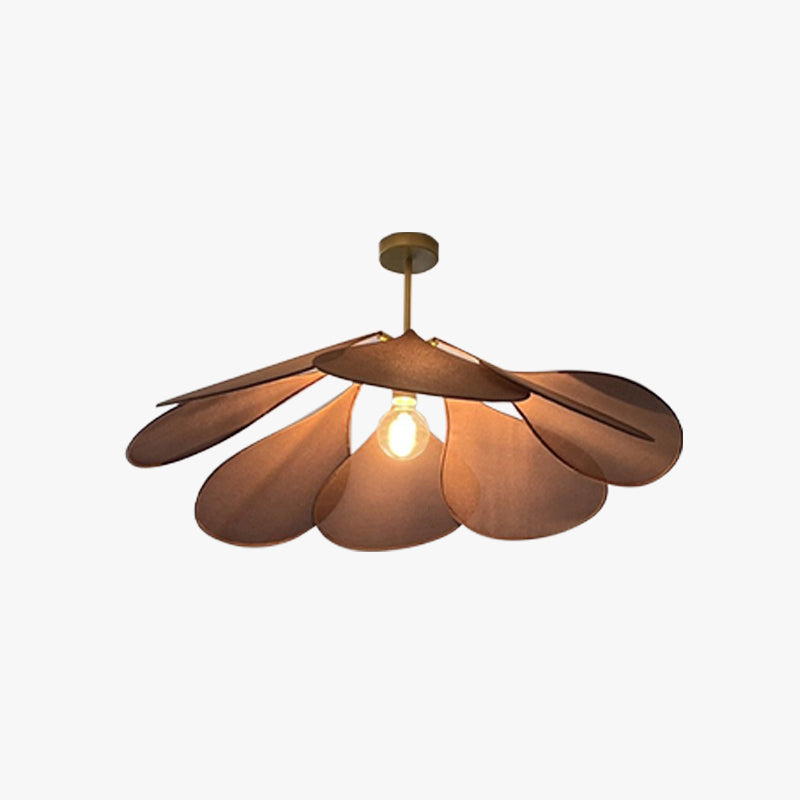 Ritta Moderni LED Lampade a Sospensione Vintage Rustico Tessuto Bianco/Marrone