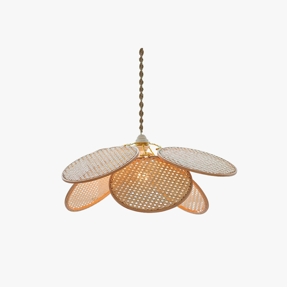 Ritta Naturale Fiore LED Lampada a Sospensione Rattan Soggiorno/Camera da Letto/Sala da Pranzo