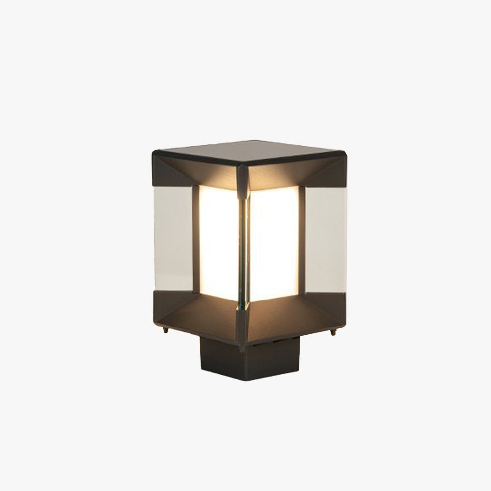 Ray Moderno Rettangolare Lampade da Esterno Metallo Vetro Corridoio