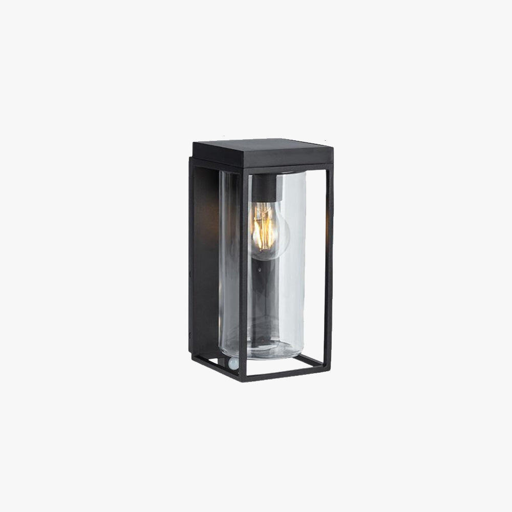 Ray Moderno Rettangolare Solare Impermeabile Metallo Vetro Applique da Esterno