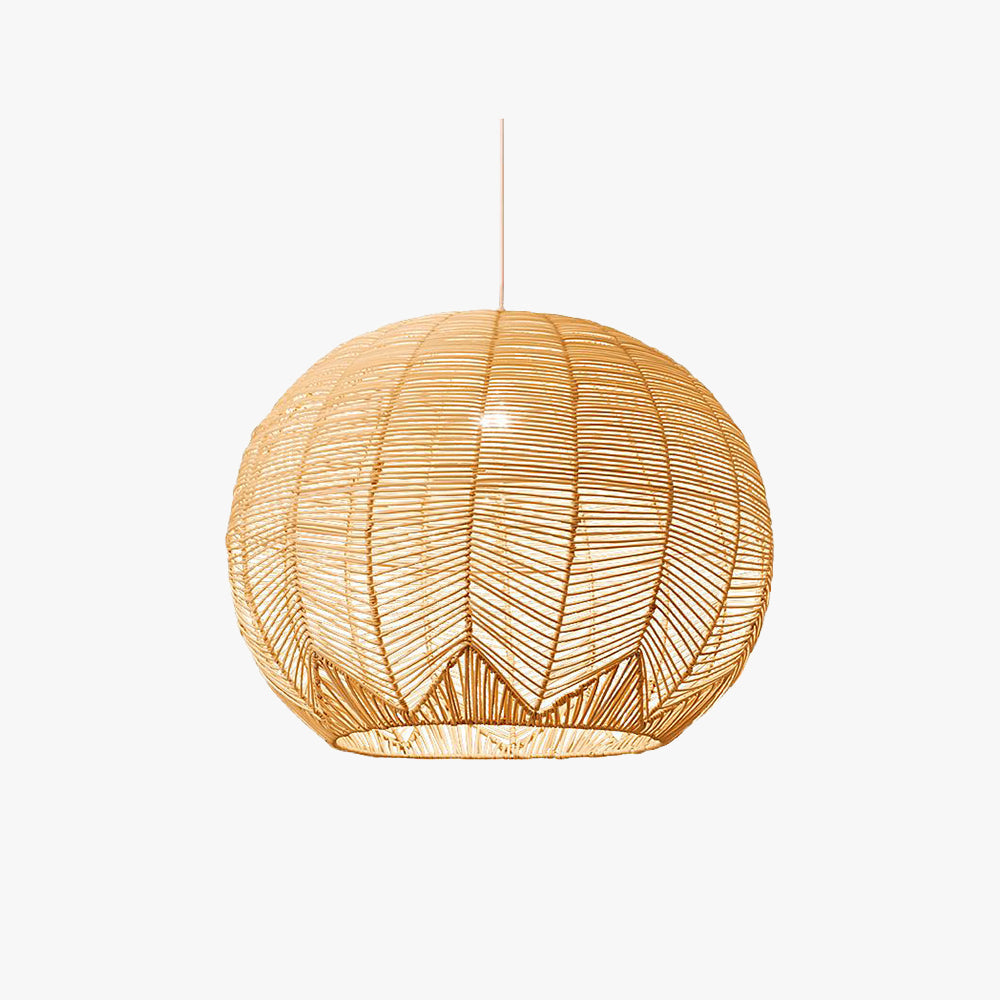 Ritta Designer Rotondo Rattan Lampade a Sospensione Sala da Pranzo Fatto a Mano