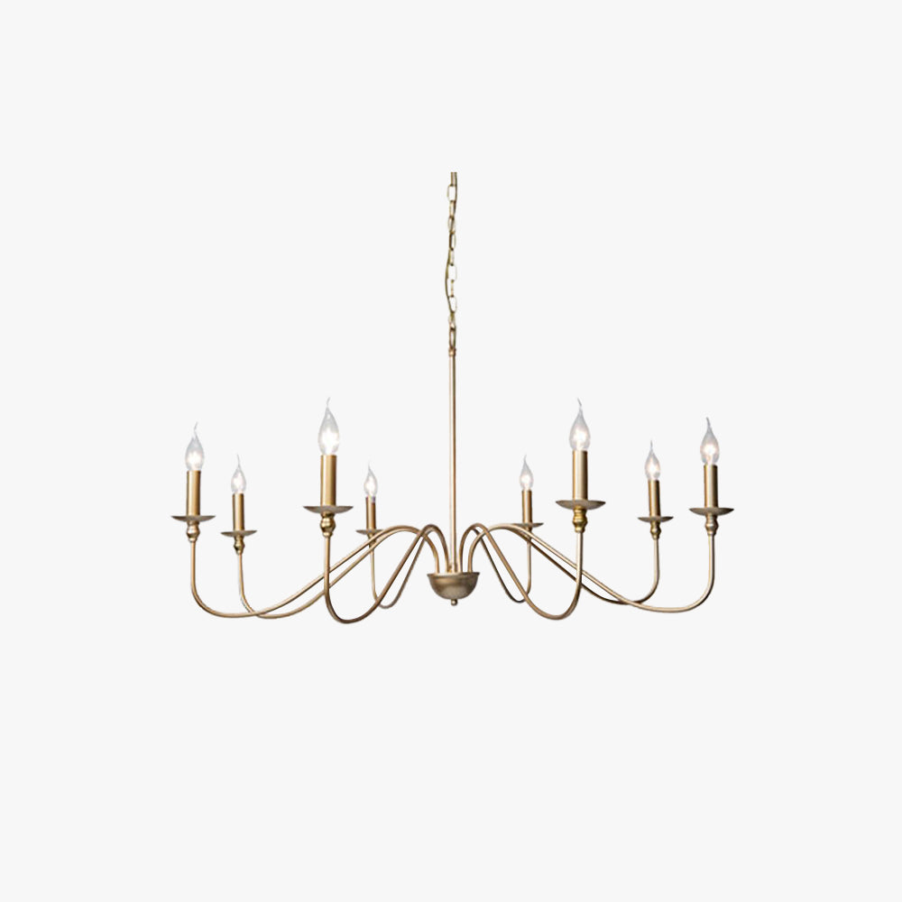 Silva Lampadario in Metallo a Candela Vintage Retro