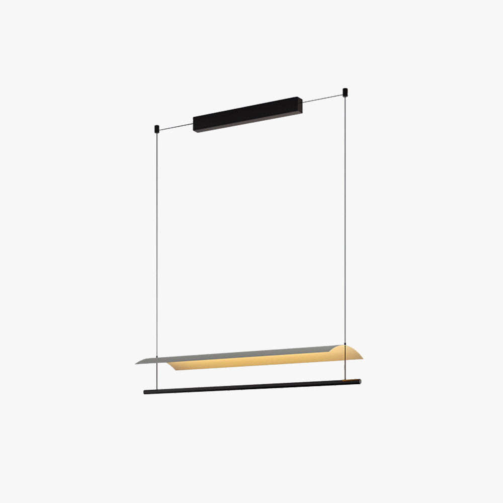 Edge Lampada a Sospensione Metallo Lineare Soggiorno Minimalista