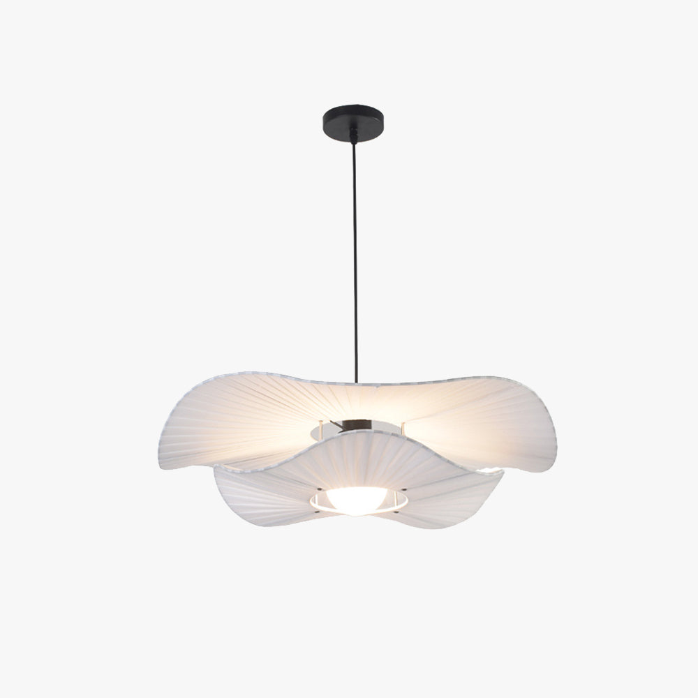 Ritta Lampade a Sospensione Moderno Nordico Panno/Metallo Shell Bianco