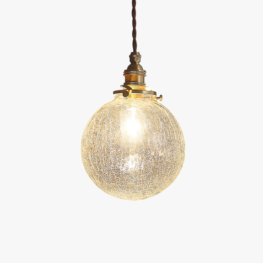 Hailie Lusso Vetro Trasparente Retro Lampade a Sospensione