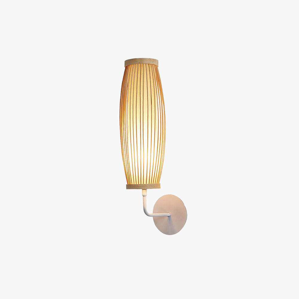 Muto Moderni LED Applique Cilindrica Bambù Soggiorno/Camera da Letto