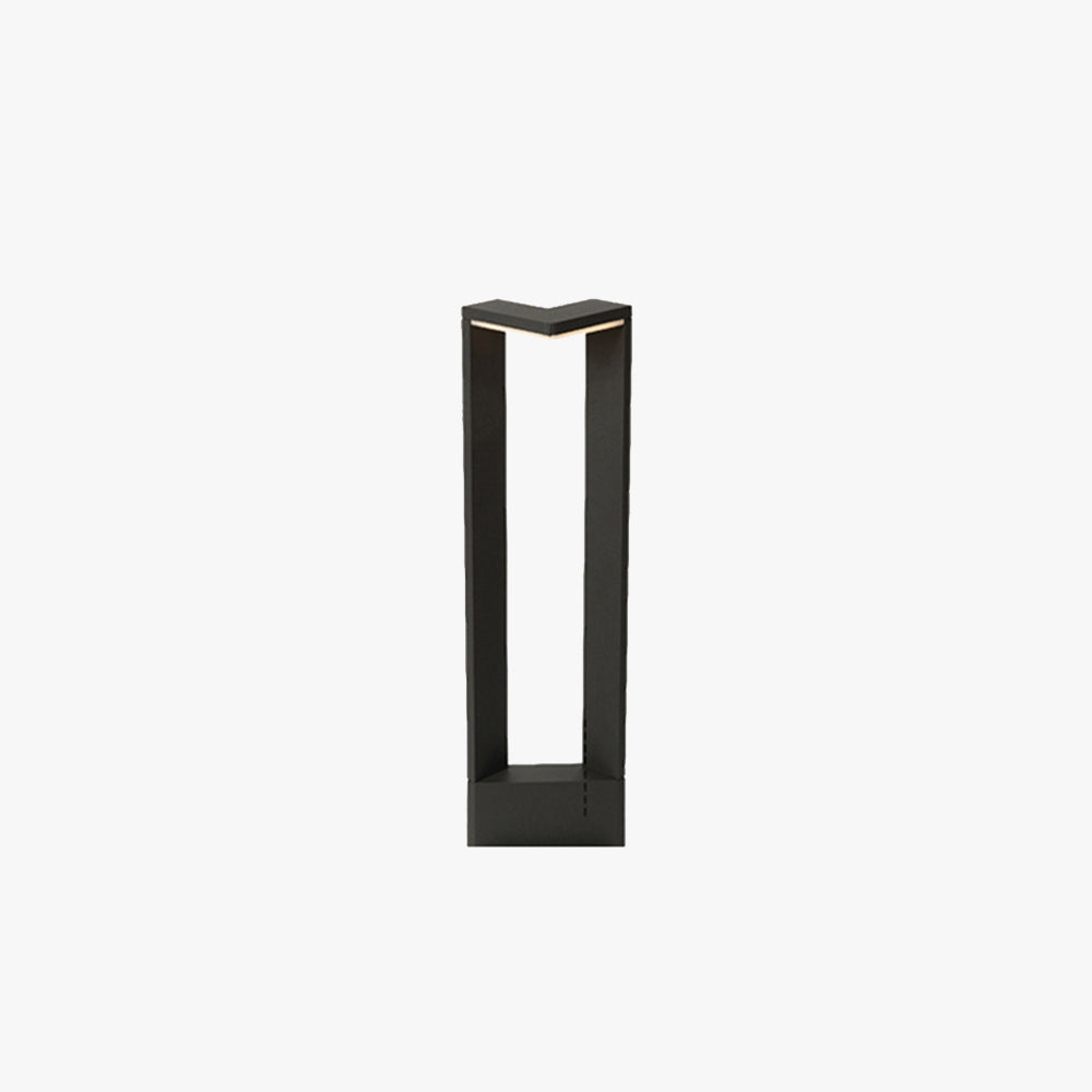 Ray Minimalista Metallo Forma Angolo Retto Lampade da Esterno