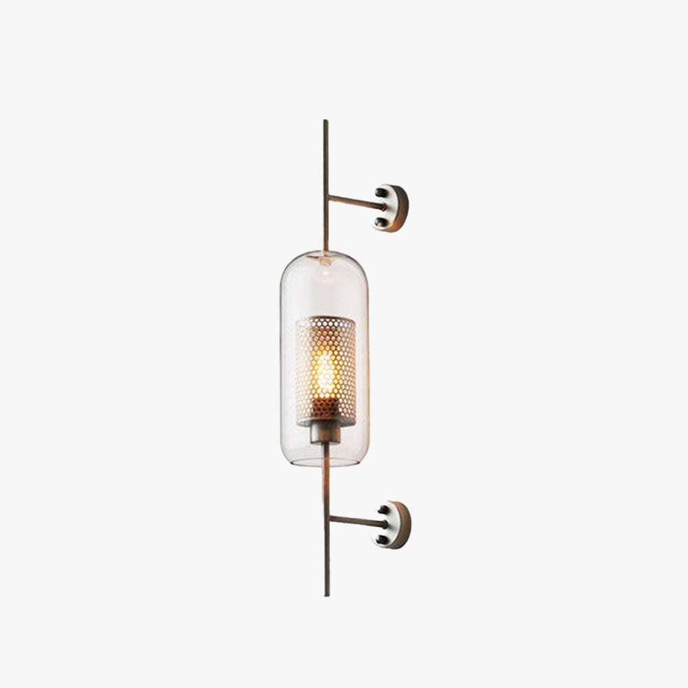 Arisha Industriale LED Applique Metallo/Vetro Argento/Oro Globale
