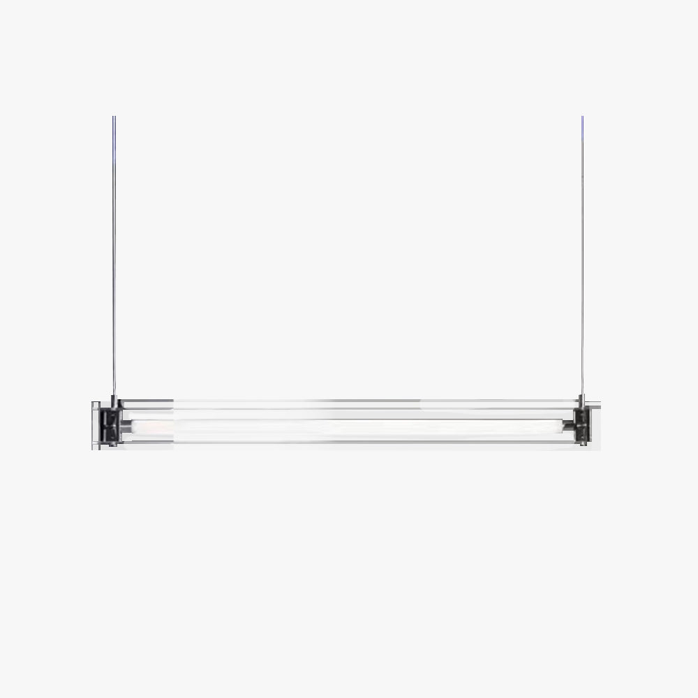 Edge Lampada a Sospensione Metallo Bianco Lineare Minimalista