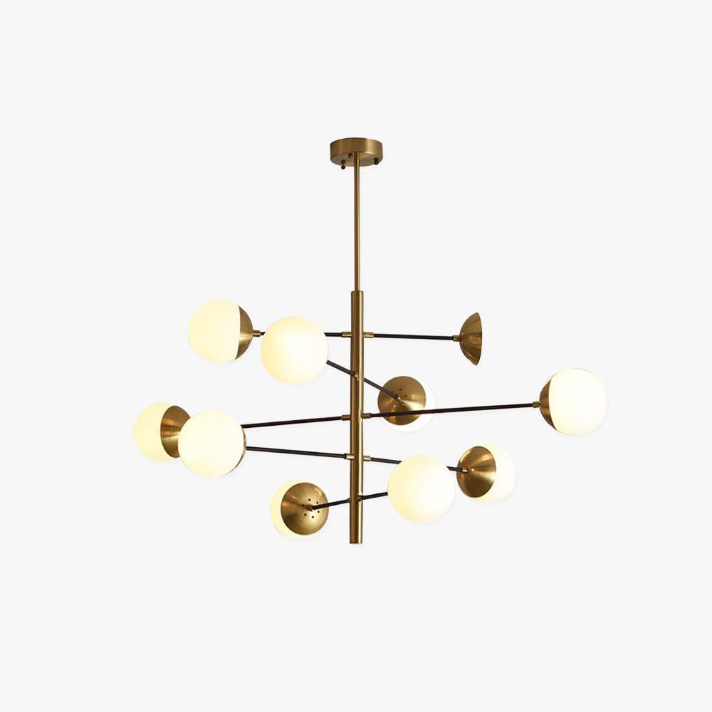 Valentina Moderni LED Lampade a Sospensione Metallo/Vetro Oro Multi Globo Soggiorno/Camera da Letto