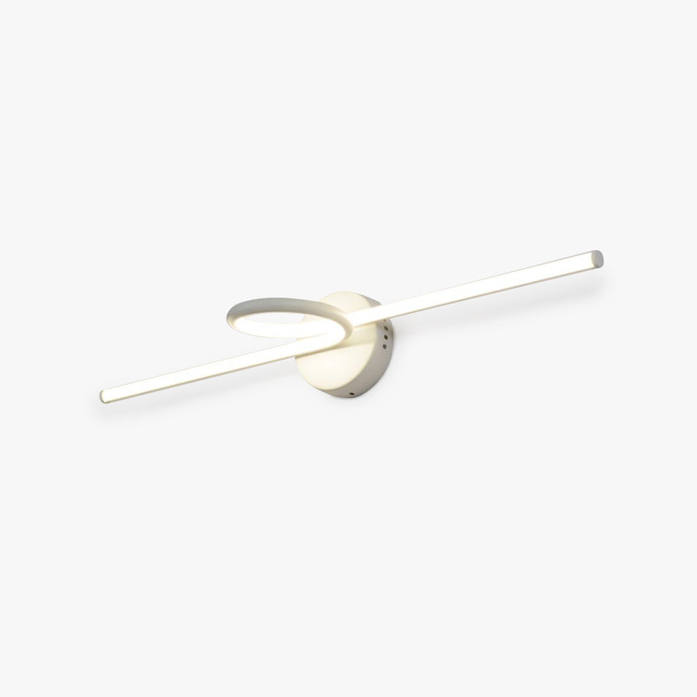 Arisha Applique Specchio Anteriore Curvo Vanità Metallo,Nero/Bianco