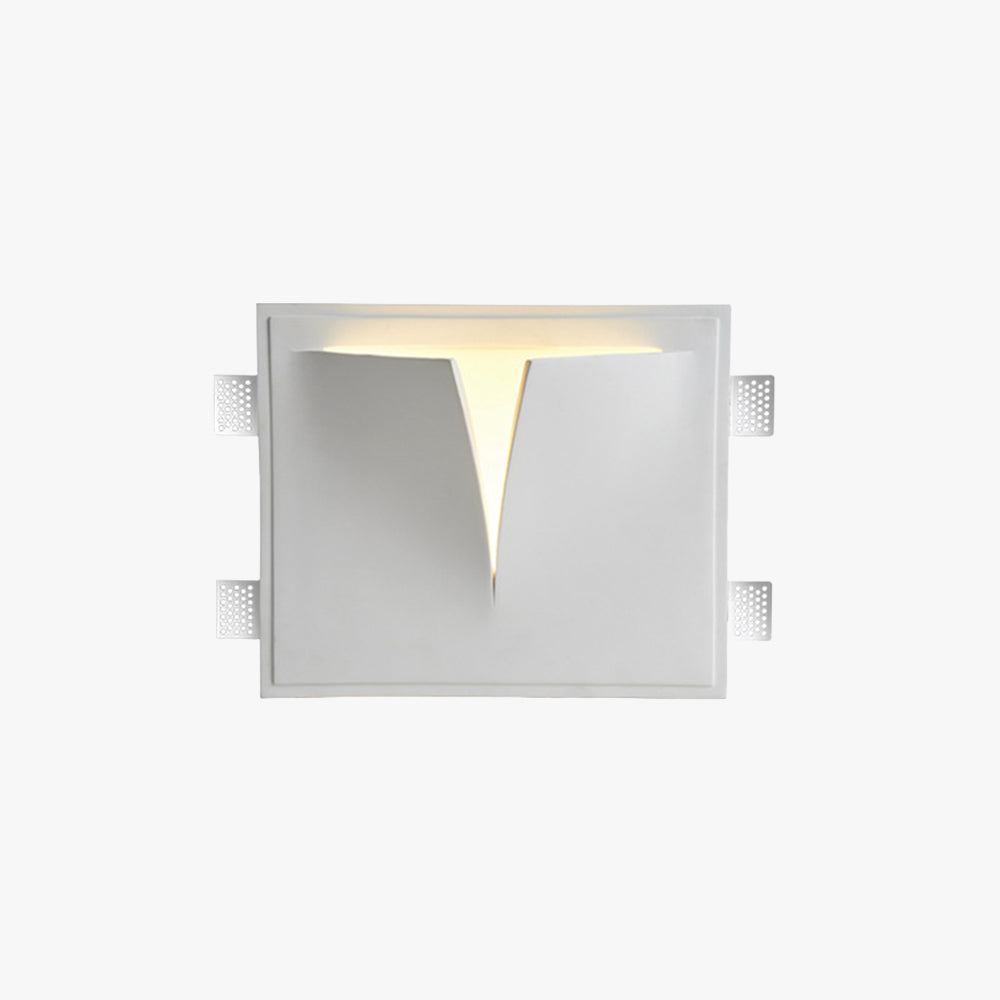Aria Metallo Gesso Moderno LED Applique da Incasso