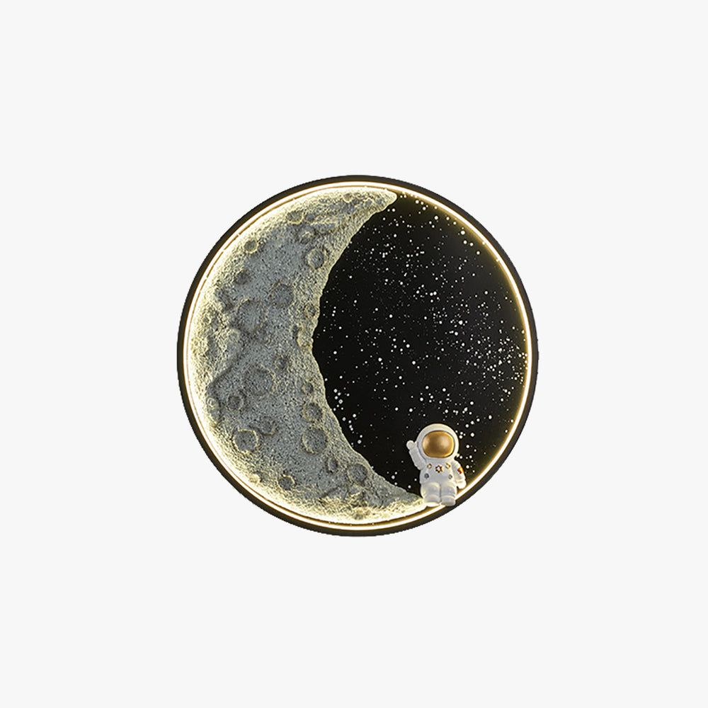 Aria Moderno Astronauta Luna Metallo Applique Camera da Letto