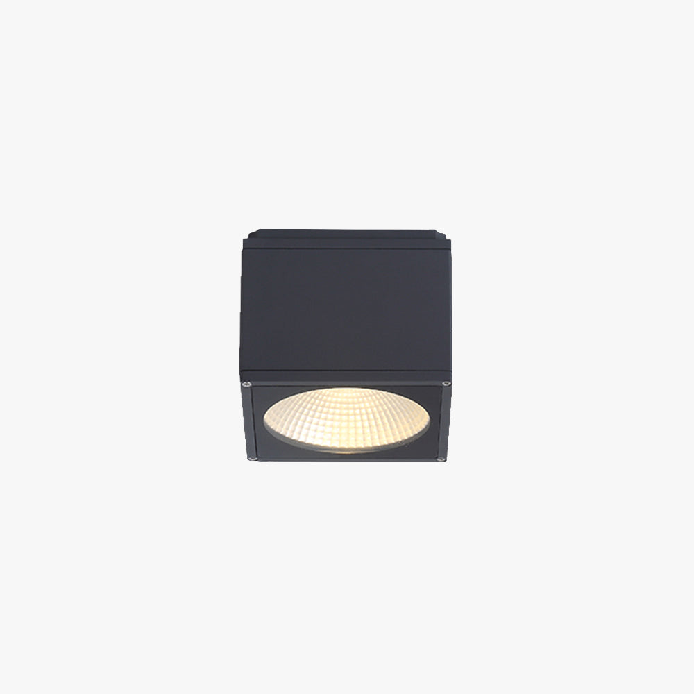 Ray Moderno Rettangolare Metallo Vetro Lampade da Esterno Giardino